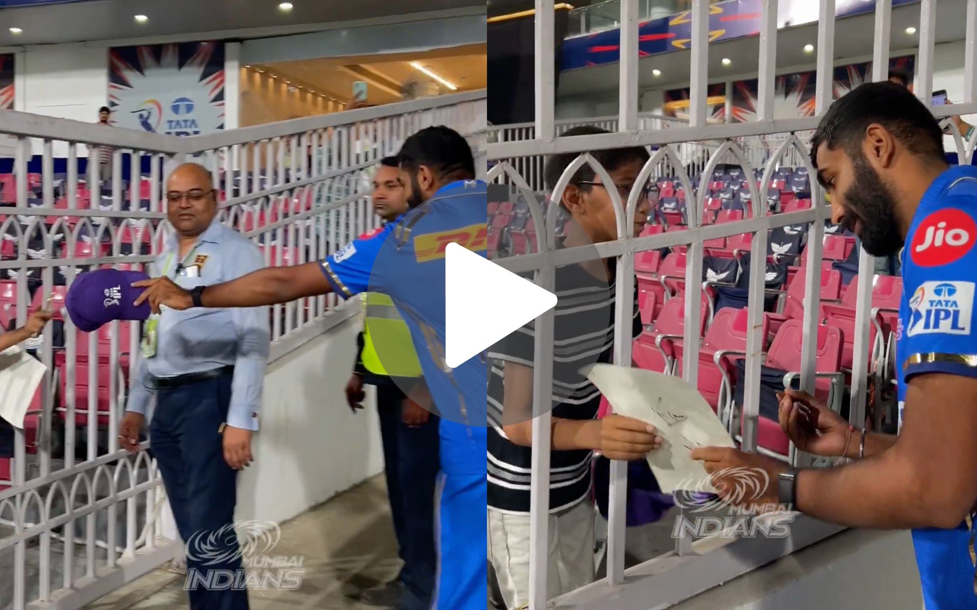 [Watch] Jasprit Bumrah Delights Young Fan By Gifting Purple Cap After LSG Vs MI